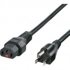 抜け防止ロック電源コード(3m) ブラック APW12-515C13LK03