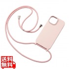 iPhone 15 ハイブリッドシリコンケース ショルダーストラップ付 &me