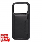 iPhone 18 Pro / 17 Pro / ハイブリッドケース maru レザリアP / BK