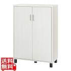 下駄箱 シューズボックス 白井産業 幅81cm 高さ114cm ホワイト 白木目 扉 約28足収納 靴箱 玄関収納 シューズラック フルニコ