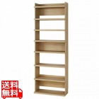 オープンラック シェルフ 白井産業 幅70cm 高さ200cm ナチュラルブラウン 大型 本棚 トルフラット