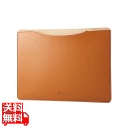 MacBook Pro / Air 13インチ 13.6インチ ( M2 2022 M1 2020 2019 2018 ) 用 パソコン ケース カバー スリーブタイプ ソフトレザー 内側起毛素材 スリム キャメル