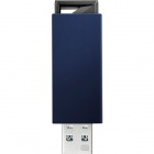 USB3.0/2.0対応 ノック式USBメモリー 16GB ブルー