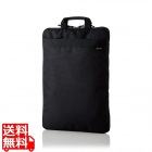 バッグインバッグ インナー PC ナイロン 耐久 CORDURA 縦型 15.6インチ 収納 取っ手付き 小物 ポケット 持ち運び 撥水 厚手 擦り切れ 摩耗 ブラック