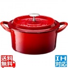 ボン・ボネール ココット 18cm レッド ※ IH対応 IH (100V/200V)とガス火対応
