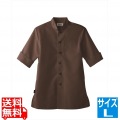 男女兼用ショップコート ET-7731ブラウン L 写真1