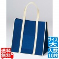 ファインビュー不織布バッグ(10枚入)大 ネイビー 写真1