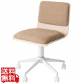 オフィスチェア デスクチェア 合成皮革 CH-J460 ナチュラル×ベージュ 宮武製作所 | 椅子 チェア オフィス 回転座面 レバー昇降 キャスター付き 写真1