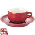 フローラ モカカップ&ソーサー(6客入) PTFL M FL レッド 写真1