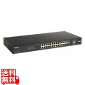 DGS-1100-26MPV2 ギガビットL2 Easyスマートスイッチ、PoE+対応(最大370W給電)、10/100/1000BASE-Tポート(PoE+)×24、10/100/1000BASE-T×2、SFPスロット(Combo)×2