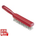 脱毛防止 ステンレスワイヤーブラシ 1411303 レッド 写真1