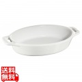 セラミック オーバルディッシュ 17cm ホワイト 40508-599 写真1