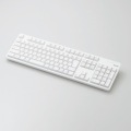 無線キーボード/メンブレン式/フルサイズ/ホワイト TK-FDM106TWH 写真1