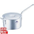 片手深型鍋アルミニウム(アルマイト加工) (目盛付)TKG 30cm ※ ガス火専用 写真1