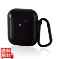AirPods Proケース ワイヤレス充電Qi対応 TOUGH SLIM 耐衝撃 TPU PET カラビナ付き ブラック