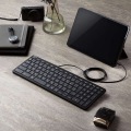 キーボード 有線 USB タイプC パンタグラフ コンパクト テンキー付き Chromebook WWCB認証 抗菌 ブラック 写真10