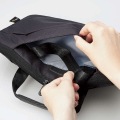 パソコンケース/リサイクル素材/取っ手付き/手提げ/撥水/防汚/CORDURA/15.6インチ/ブラック 写真10