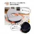 コンパクト 回転座椅子 小さい 360° 回転式 リクライニングチェア 回転 北欧 キュート ポップ フロアチェア 低い椅子 グレージュ 写真10