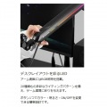 トールマイクアーム 高さ調節 3段階 ロープロファイル ハイポジション 対応 モニター 下 上 から 3/8 5/8 変換ネジ付き クランプ式 写真10