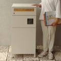 宅配ボックス付ポスト【Gian(ジャン)】宅配2段タイプ(グレージュ) 写真10
