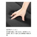 バウヒュッテ フットレストクッションワイド 広々設計 傾斜クッション 安定感&柔らかいウレタンクッション デスク下 足置き ブラック BFT-700C-BK 写真10