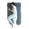 全身で眠るまくら LFP-100-GY 高さ調整シート (7段階) X 低反発まくら 首が痛くならない 寝やすい U字 抱き枕 安眠 横向き寝対応 クッション 写真10