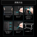 バウヒュッテ パソコンデスク BHD-1000M ブラック | 家具 デスク PCデスク 昇降式 簡単操作 レバー操作 腰痛 肩こり インテリア オフィスデスク テレワーク 写真10