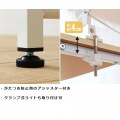 デスク シンプル 140cm パソコンデスク 新生活 PCデスク 平机 勉強机 45cm テレワーク 在宅 オフィス 省スペース 140 ホワイト ナチュラル 写真10