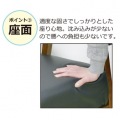 ソファ 一人掛け ブラック 1P 幅64.5cm 木製フレーム 天然木 組み立て式 合成皮革 脚高 19cm ロボット掃除機が入る クロシオ 15413 写真10