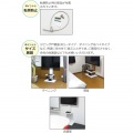 壁掛け風アングルテレビ台 32347 ハイ ブラック 賃貸向け 壁に穴を開けずに 首振り テレビ台 角度調整 高さ調整 スッキリ配線 転倒防止ワイヤー付き 写真10