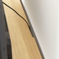 テレビ台 白井産業 幅180cm 高さ42cm 75V型対応 TVボード ローボード 収納 リビング 北歐モダン ノルフィカ グレー ナチュラルブラウン NOR-4018HGY 写真10