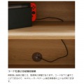オープンラック 白井産業 棚 シェルフ 本棚 インテリア棚 収納 3段 リビング 配線穴付 約幅45 奥行42 高さ72cm ナチュラルブラウン ナチュリカ NTU-7045RNA 写真10