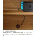 キャビネット 白井産業  リビング収納 サイドボード 扉付 引出付き 背面化粧有 組立簡単 ナチュラルブラウン 幅90 高さ72 奥行42cm ナチュリカ NTU-7090DH NA 写真10