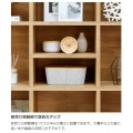 フリーラック シェルフ 飾り棚 マス目 木目調 組立時に背板を2色から選べる本棚 ナチュラルブラウン 幅42.9 高さ83.7 奥行29.7cm レジェルノLGE-8545NA 写真10