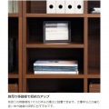 フリーラック シェルフ 飾り棚 マス目 木目調 組立時に背板を2色から選べる本棚 ダークブラウン 幅42.9 高さ83.7 奥行29.7cm レジェルノLGE-8545DK 写真10