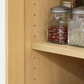 レンジ台 食器棚 白井産業 幅59cm 高さ138cm ナチュラルブラウン スライド棚 コンセント付 キッチン 家電 収納 シンプル キッチン収納 ベアルモ BRM-1460SLNA 写真10