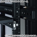 サンワサプライ 19インチマウントサーバーラック(18U) 前後扉、側面パネルに鍵を標準装備、セキュリティ対策に最適 CP-SVC18UN【大型商品の為時間指定不可】 写真10