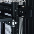 サンワサプライ 19インチマウントサーバーラック(24U) 鍵を標準装備、セキュリティ対策に最適 CP-SVC24UN【大型商品の為時間指定不可】 写真10