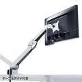 水平垂直多関節液晶モニターアーム(2面・ホワイト) 写真10