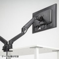水平垂直多関節液晶モニターアーム(2面・ブラック) 写真10