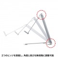 タブレット・スマートフォン用薄型アルミスタンド(角度・高さ調整タイプ) 写真10