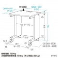 eデスク(ホワイト)W600×D700×H700 写真10