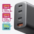 USB PD対応AC充電器(PD65W・C×3+A×1) 写真10