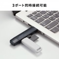 USB Type-C & USB-A両対応 直挿しSD/microSDカードリーダー(USBポート付き) 写真10