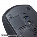 静音ワイヤレスブルーLEDコンボマウス(ブラック) 写真10