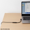 USB5Gbps Type-C延長ケーブル(L型・PD100W・0.1m) 写真10