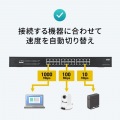レイヤー2ギガビット対応PoEスイッチングハブ(24ポート) 写真10
