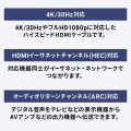 イーサネット対応ハイスピードHDMIケーブル 1m スリム&スモール 写真10