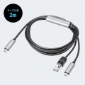 急速充電対応 USB Type-C LAN変換ケーブル(Gigabit対応・PD100W・2m) 写真10