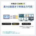 USB映像変換アダプタ(HDMI+USB C×2・3画面出力) 写真10